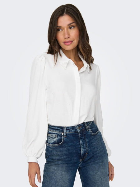 ONLMETTE PEARL LS SHIRT WVN