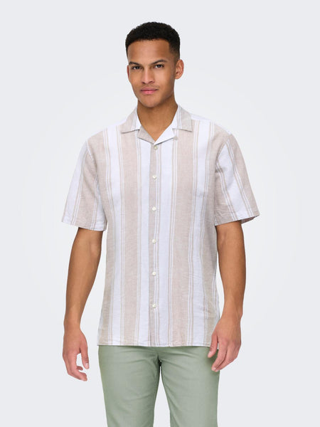 ONSCAIDEN LIFE STRIPE LINEN R