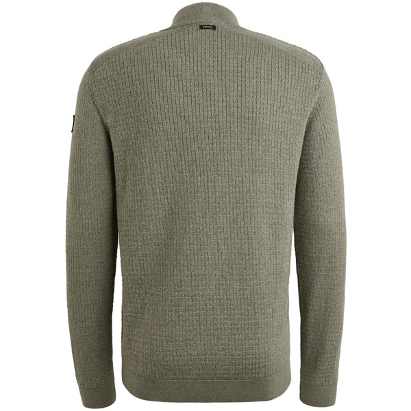 Half zip collar cotton moulin