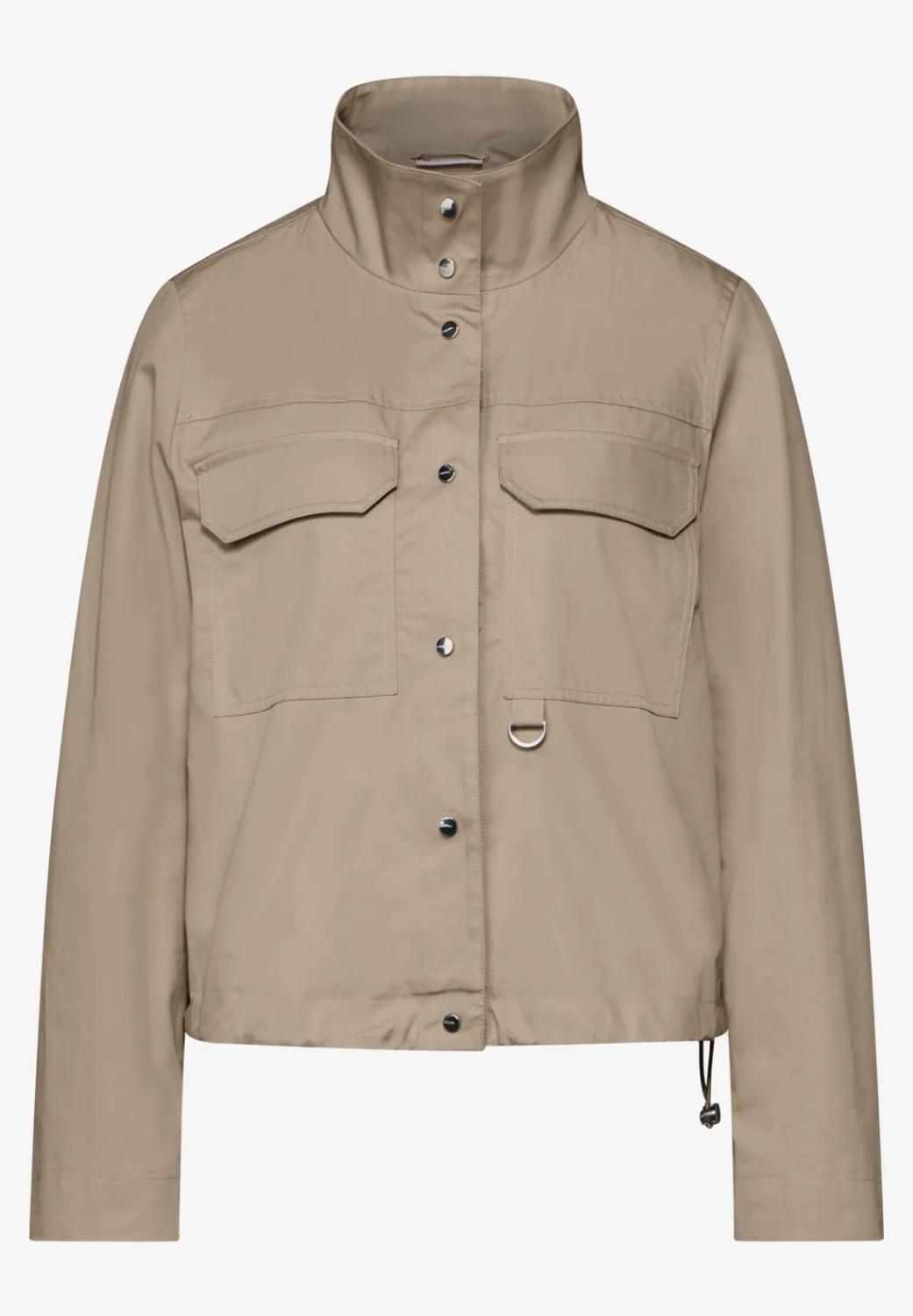 QR Short Cotton Jkt w. Stand-