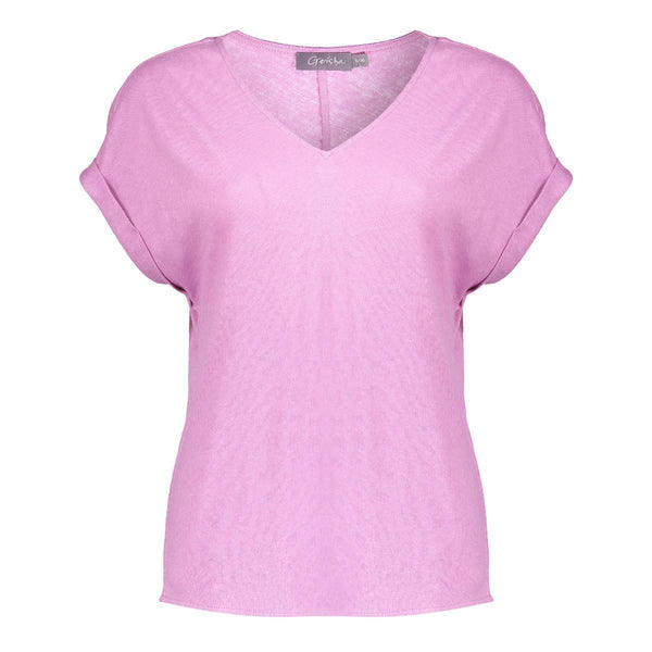 Top linen v neck 52103-47
