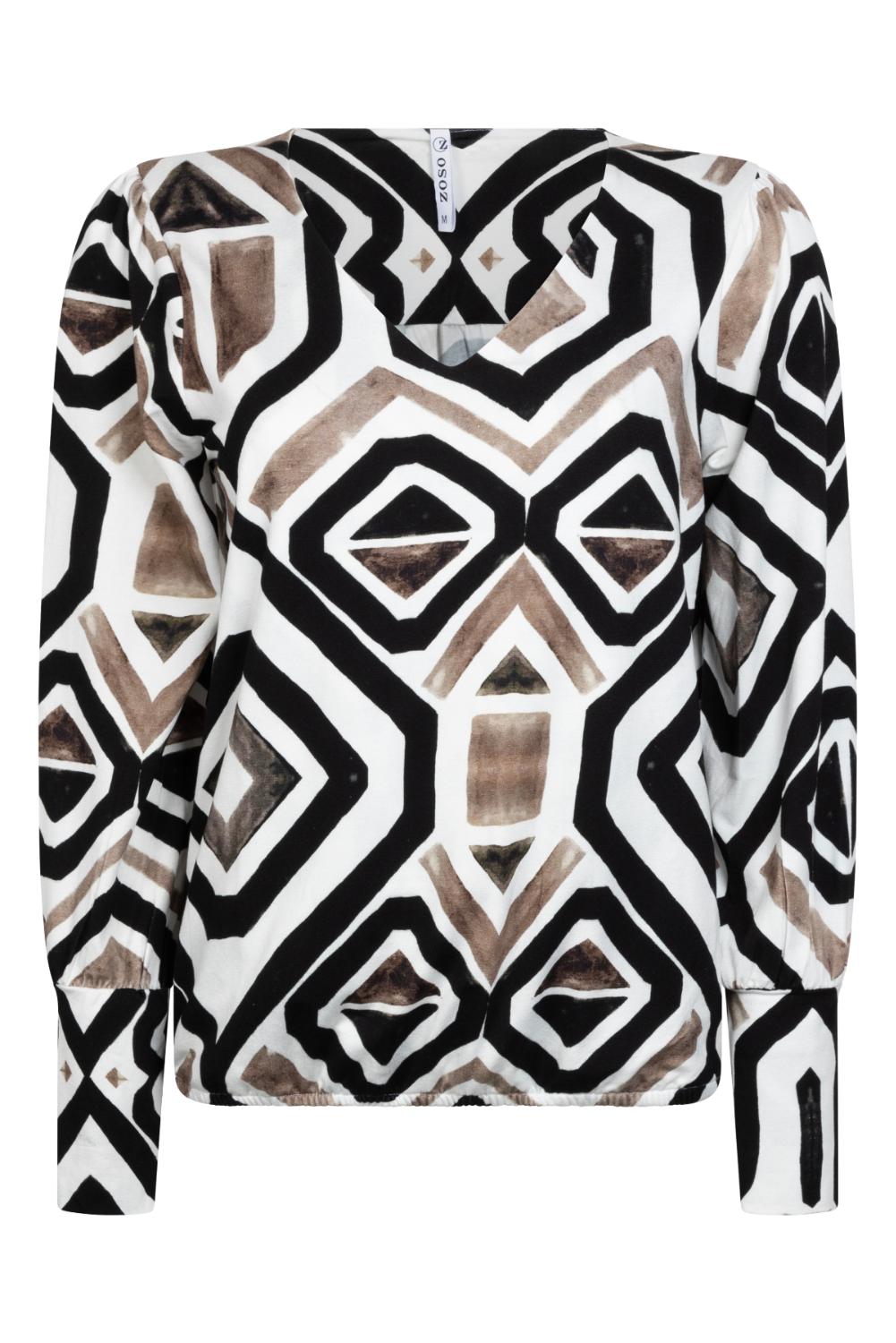 Print viscose blouse 234Denise