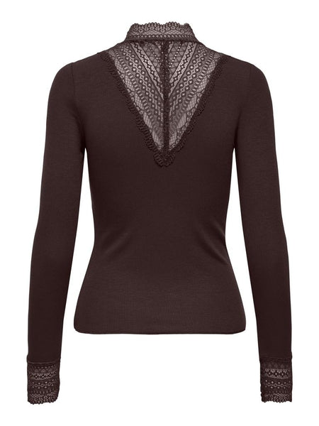ONLTILDE L/S HIGH NECK LACE T