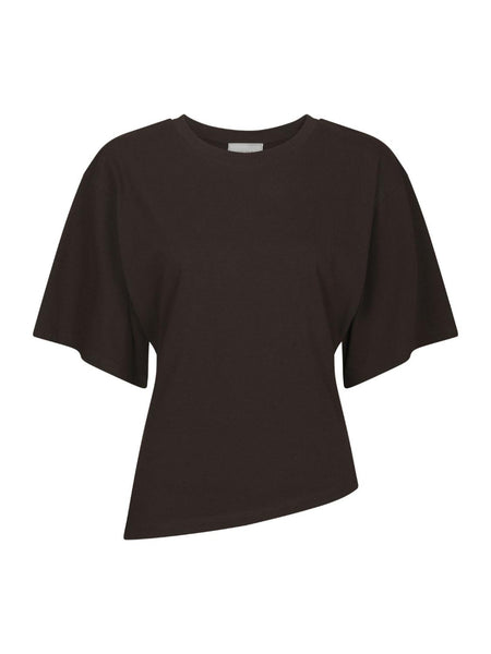 Alira boxy tee dark brown