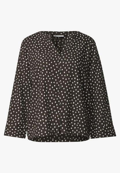 LTD QR Splitneck blouse w but