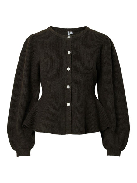 PCSILLY LS PUFF KNIT CARDIGAN