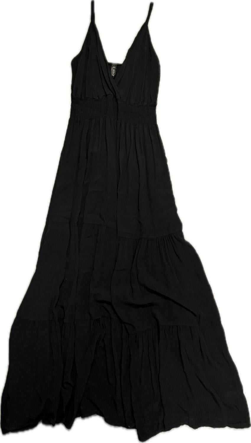 Dress long viscose black