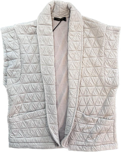 Gestept gilet beige