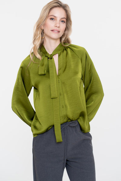 Blouse with bow