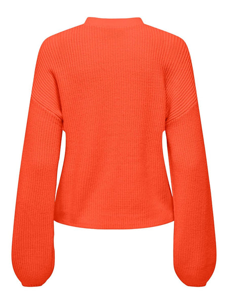 ONLKATIA LS LOOSE RIB V-NECK