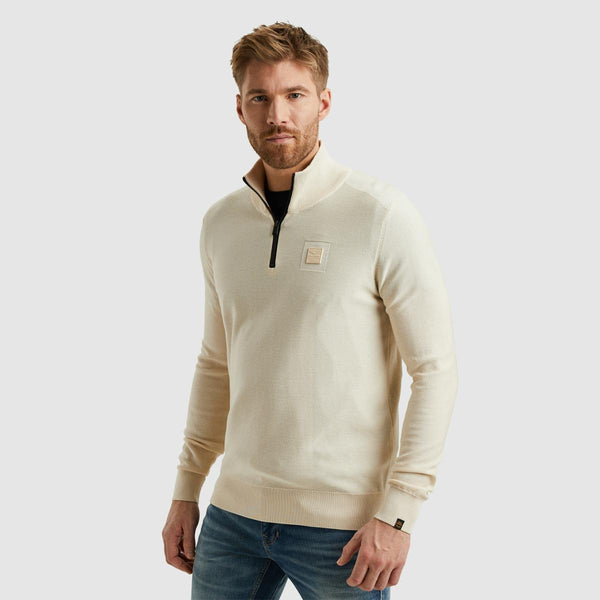 Half zip collar cotton modal