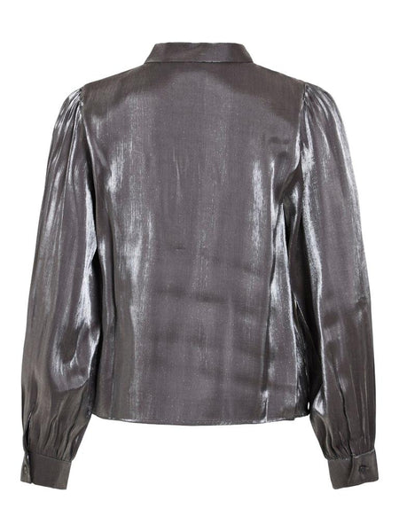 VIESSA V-NECK TIE L/S SHIMMER