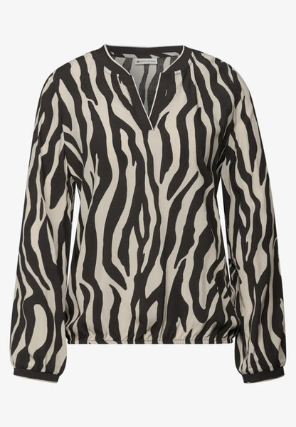 Tunic blouse w elastic tape d