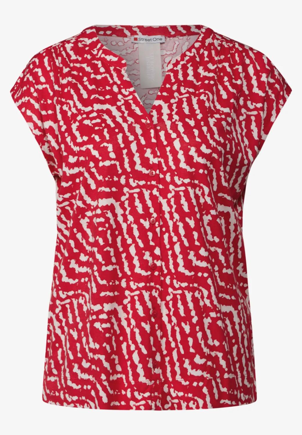 printed shirt w.button panel