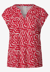 printed shirt w.button panel
