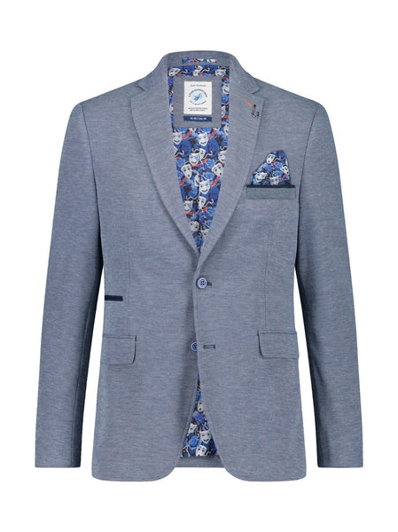 Colbert pique light blue