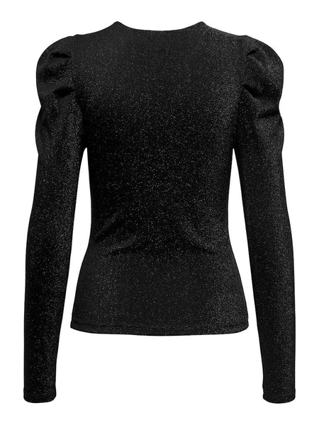 ONLRICH L/S GLITTER PUFF TOP