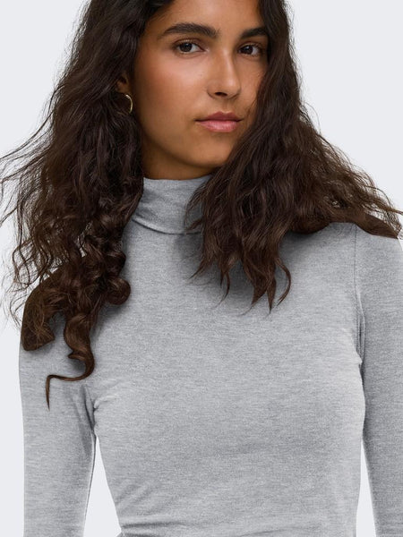 ONLGLAMOUR L/S ROLL-NECK TOP