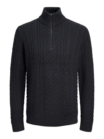 JPRBLUSEAN KNIT CABLE HALF ZI