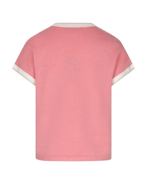 De Jerry V-neck Striped Rib i