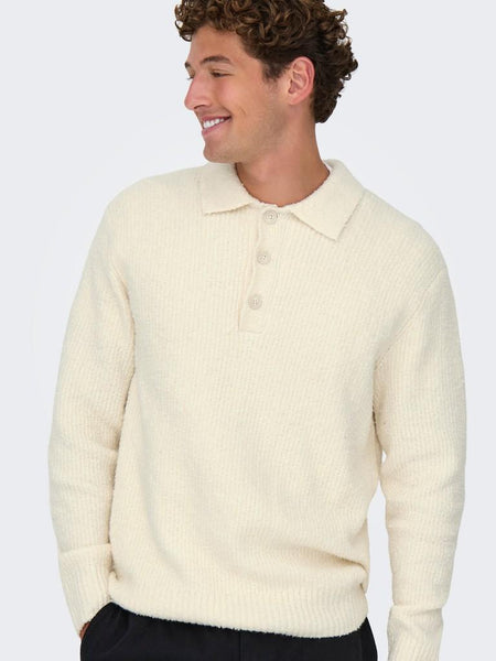 ONSDALE RLX LS POLO KNIT NOOS