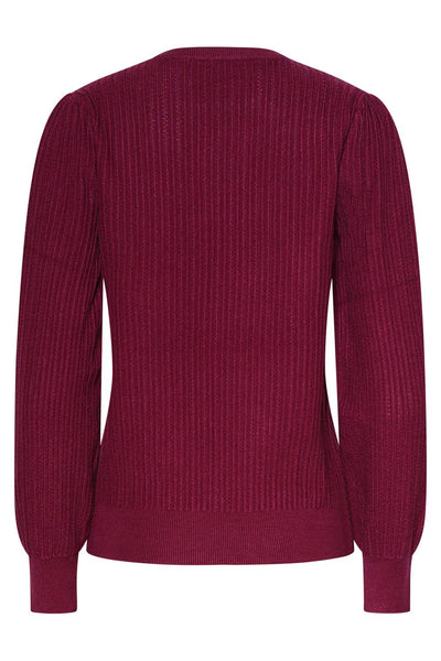 Knit top 25743 aubergine