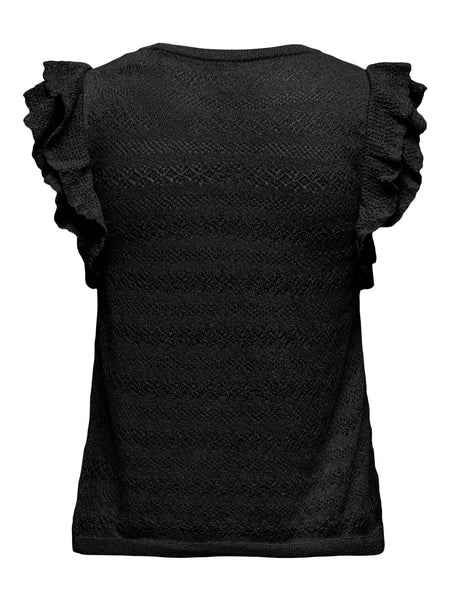 ONLAGA SL GLITTER O-NECK TOP