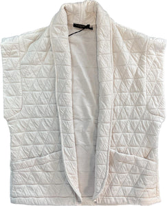 Gestept gilet ecru