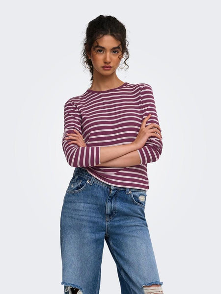 ONLNINA L/S AOP TOP JRS