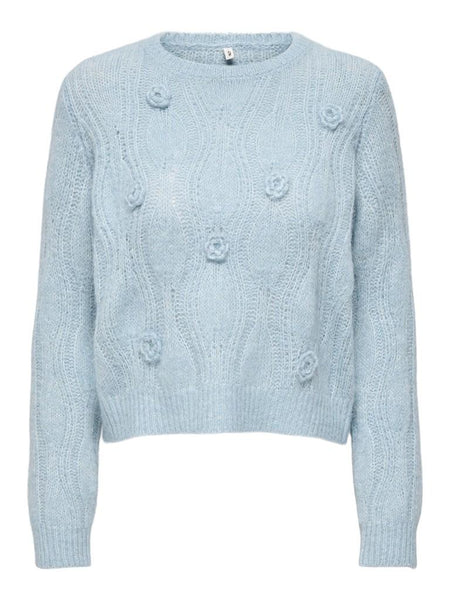ONLMONIQUE LS O-NECK FLOWER C