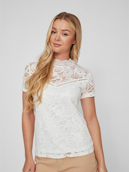 VISTASIA LACE S/S TOP - NOOS