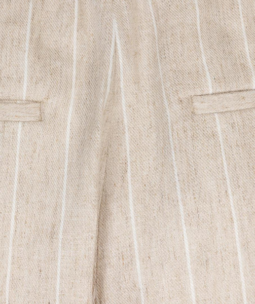 Trousers linen stripe