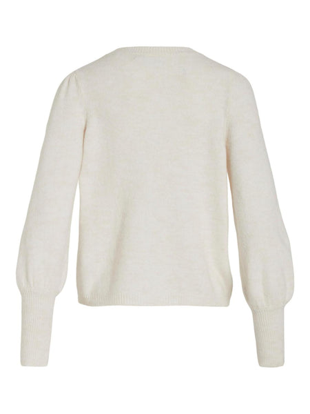 VICLEO NEW L/S O-NECK KNIT TO