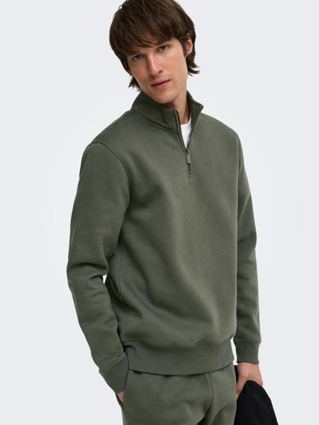 ONSCERES HALF ZIP SWEAT NOOS