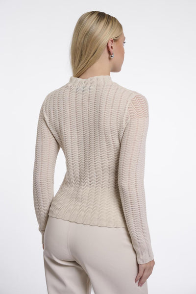 Mock neck pullover