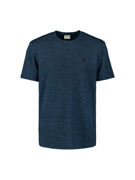 T-shirt crewneck velvet blue