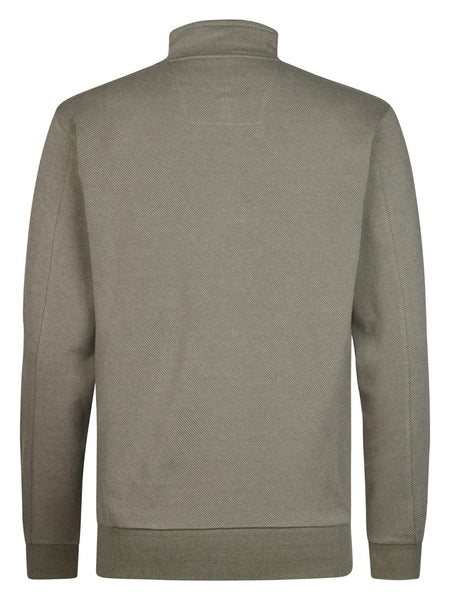 Men Sweater Collar Zip