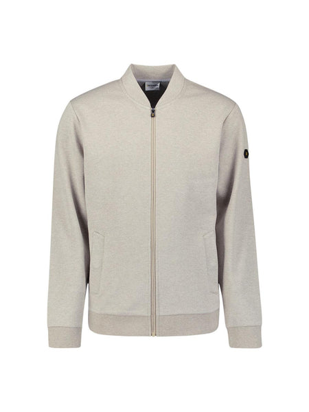 Sweater full zip sand