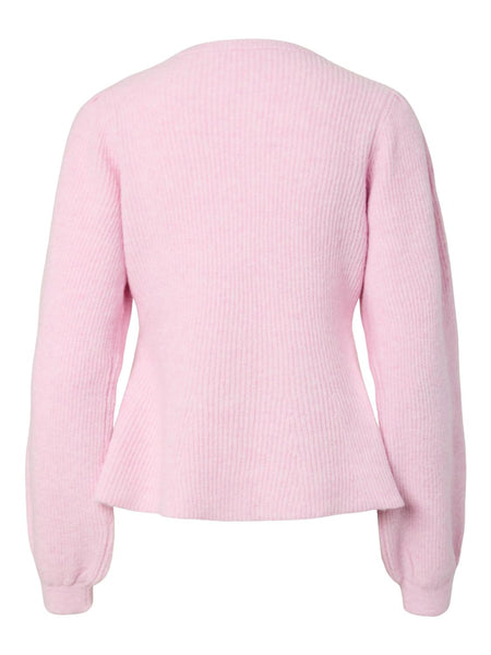 PCSILLY LS PUFF KNIT CARDIGAN