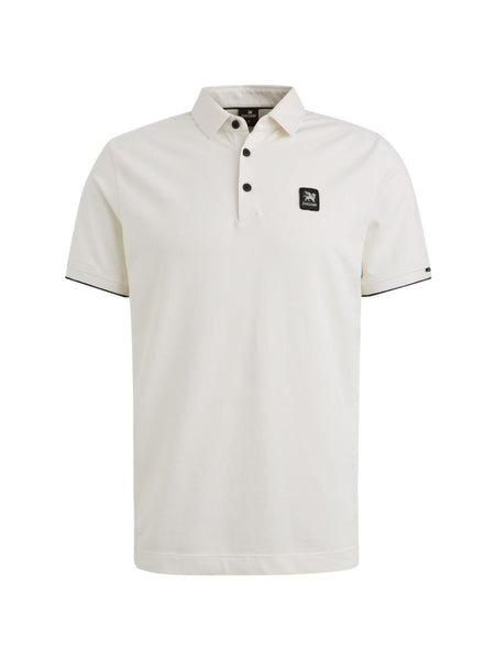 Short sleeve polo pique blend