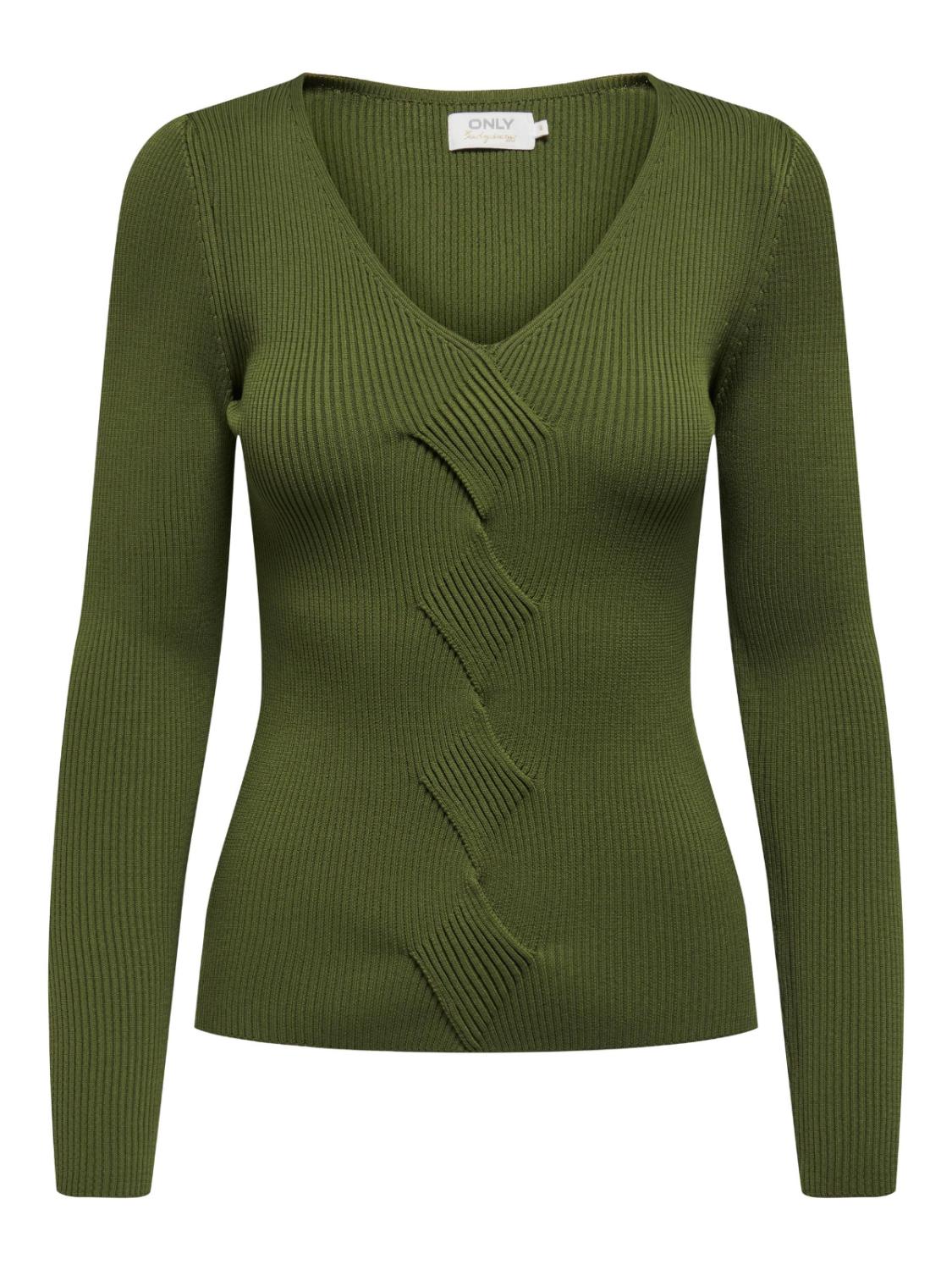 ONLSANDY LS DETAIL V-NECK CC