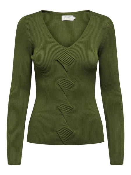 ONLSANDY LS DETAIL V-NECK CC
