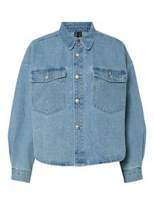 PCTAMRA RHINESTONE DENIM JACK