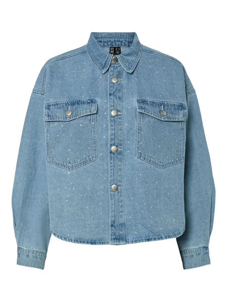 PCTAMRA RHINESTONE DENIM JACK