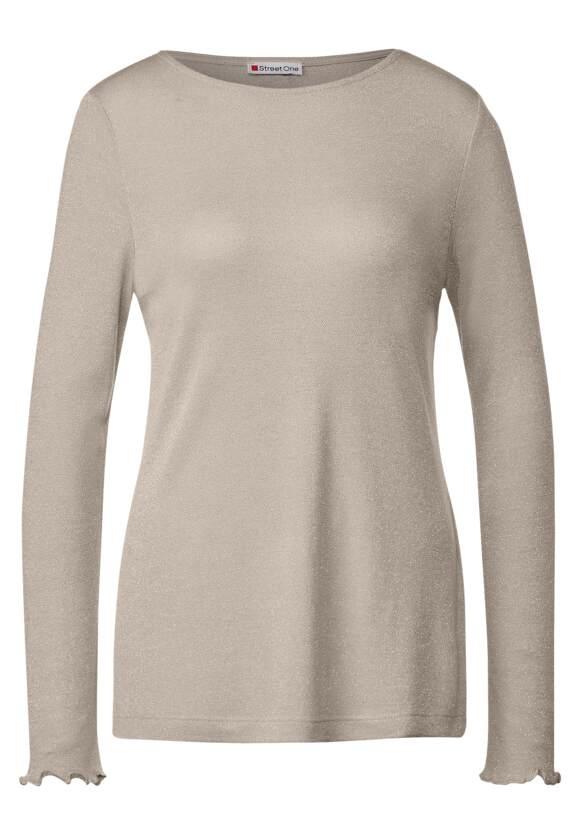 LTD QR basic lurex shirt