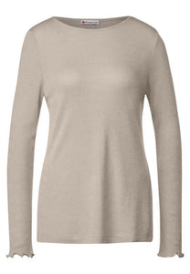 LTD QR basic lurex shirt