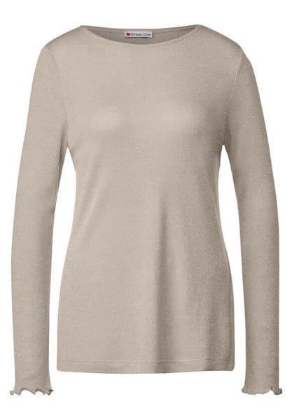 LTD QR basic lurex shirt
