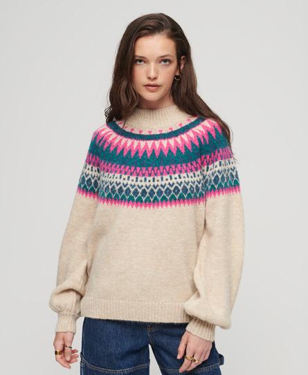 Slouchy pattern knit W6110508A