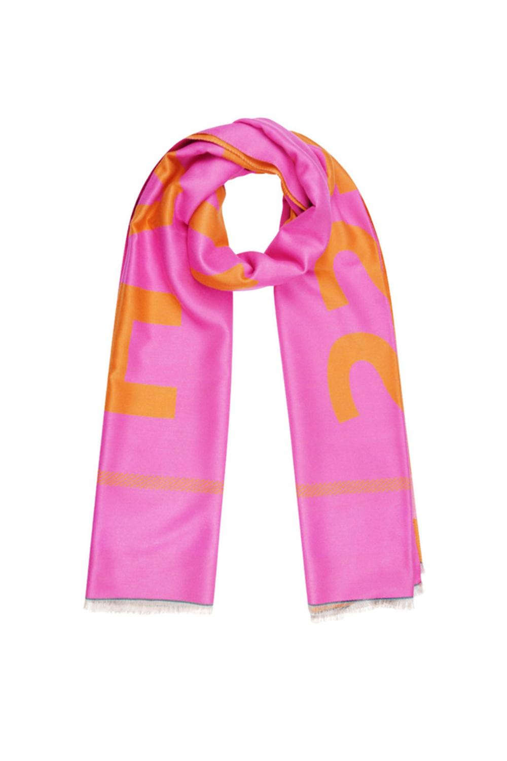 Happy scarf pink orange