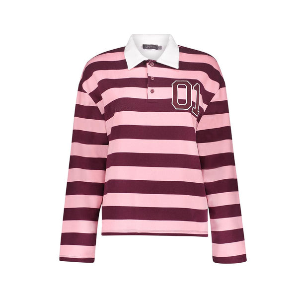 Sweat striped with collar